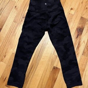 lululemon athletica Black Camo High-Rise Leggings